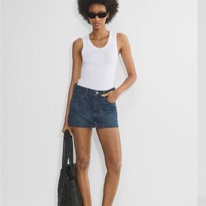 ARITZIA DENIM FORUM 90s VINTAGE MICRO DENIM SKIRT